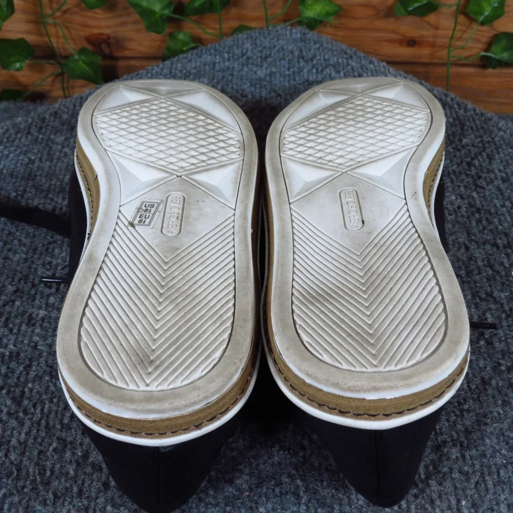 Aerosoles Function Womens Fashion Sneakers Size 8.5 Casual Walking Black Leather